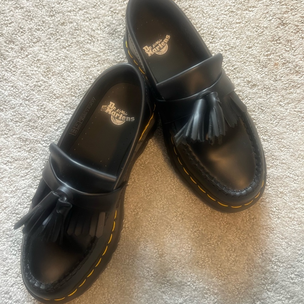 Dr. Martens Black Tassel Loafers